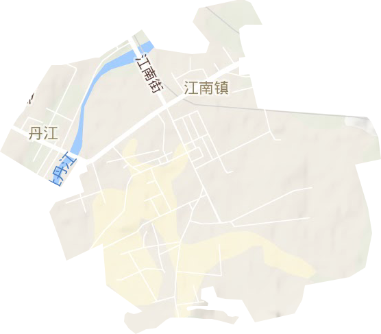 丹江街道地形地图