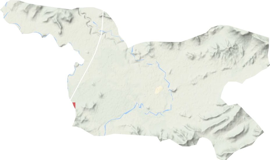 沙河沿镇地形地图