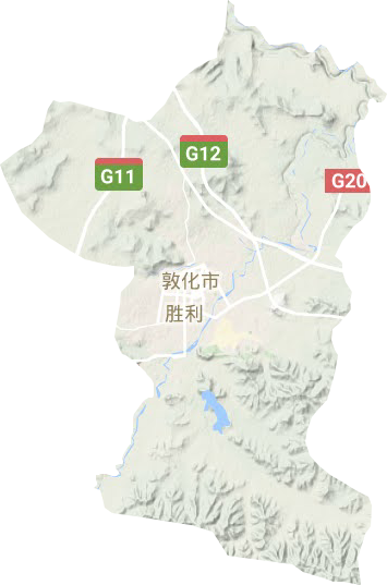 江南镇地形地图