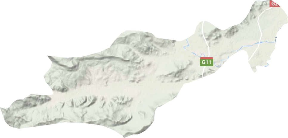 红石乡地形地图