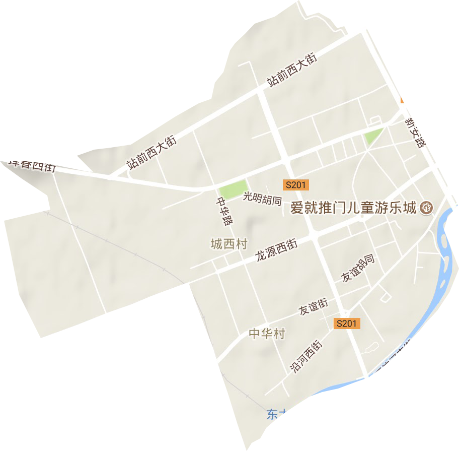 新安街道地形地图