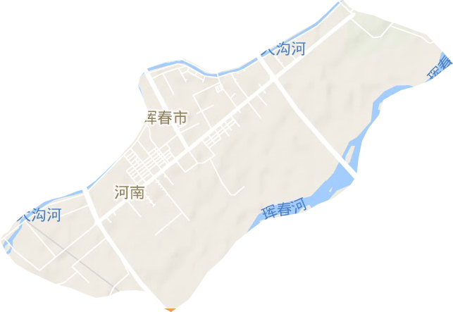 河南街道地形地图