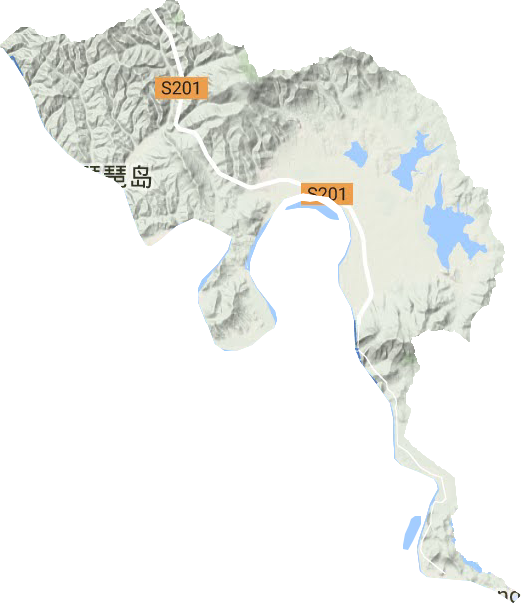 敬信镇地形地图