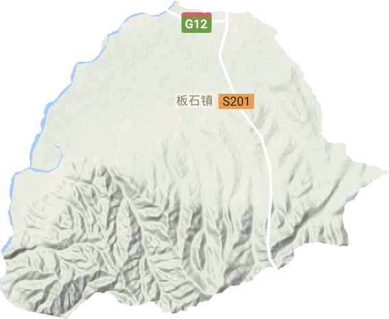 板石镇地形地图