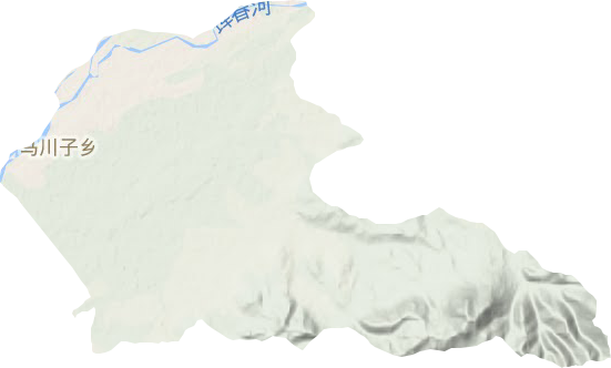 马川子乡地形地图
