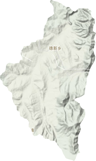 德新乡地形地图