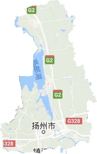 扬州市地形地图