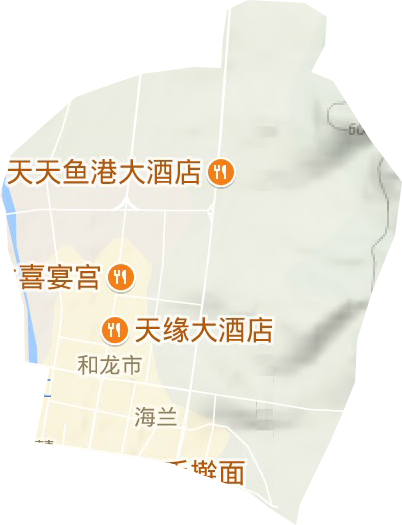 文化街道地形地图