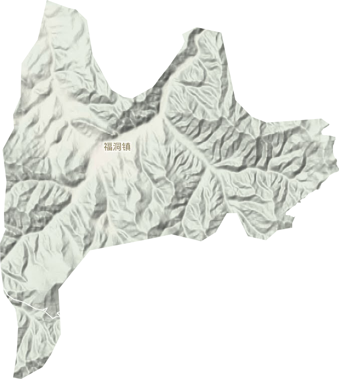 福洞镇地形地图