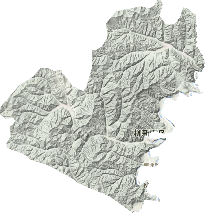 南坪镇地形地图