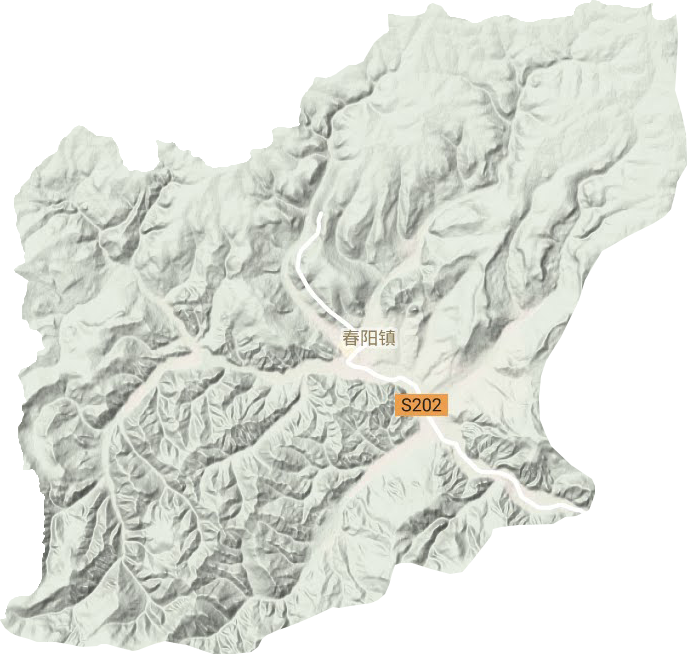 春阳镇地形地图
