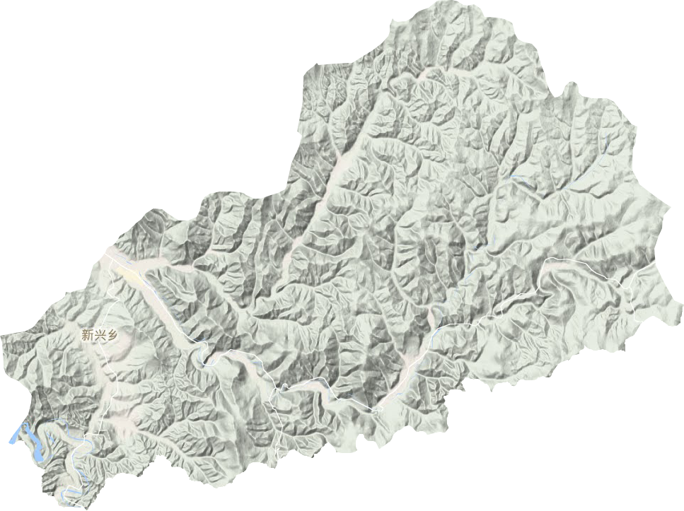 东光镇地形地图