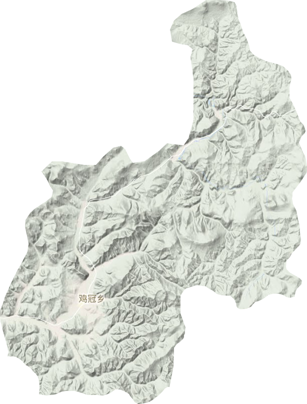 鸡冠乡地形地图