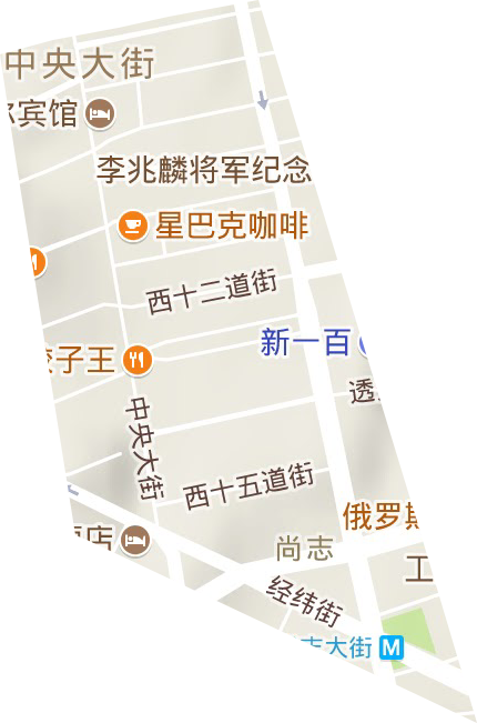 尚志街道地形地图