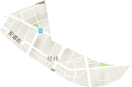 经纬街道地形地图