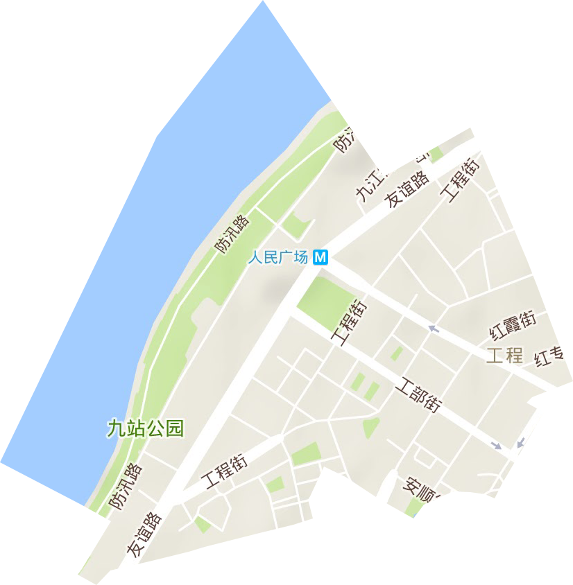 工程街道地形地图