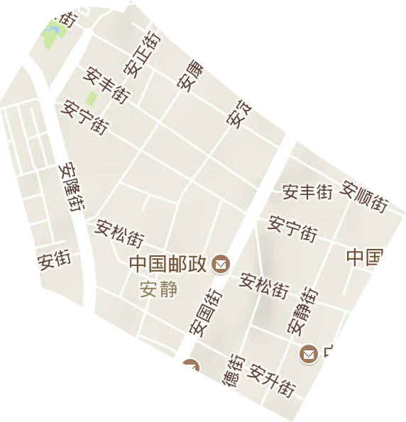 安静街道地形地图