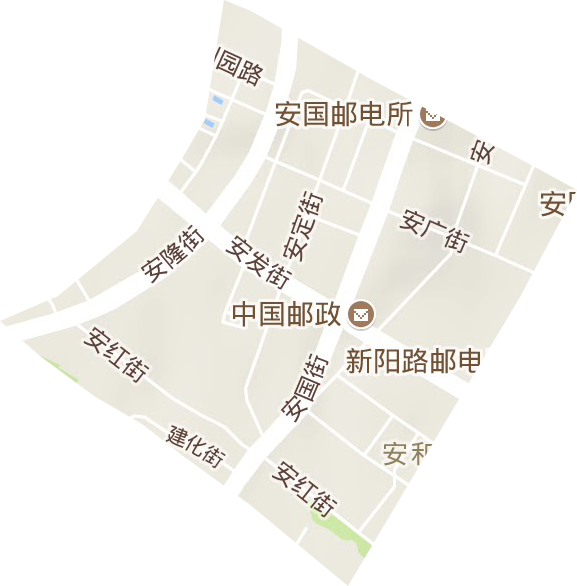 安和街道地形地图