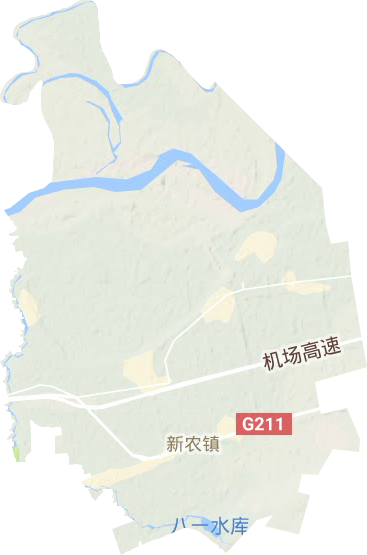 新农镇地形地图