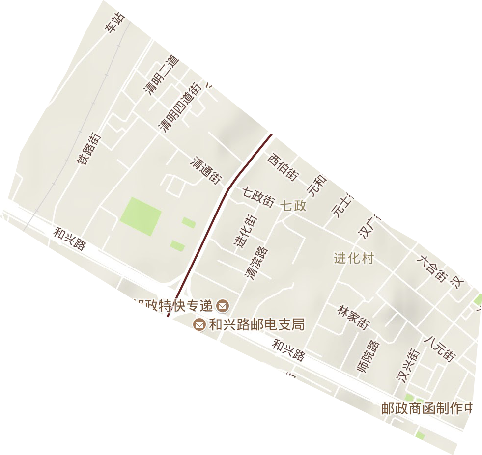 七政街道地形地图