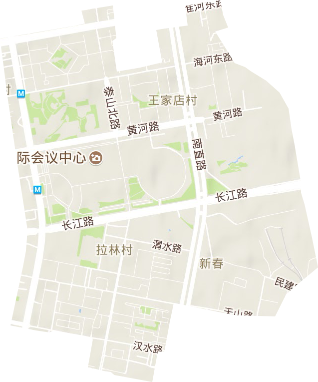 新春街道地形地图