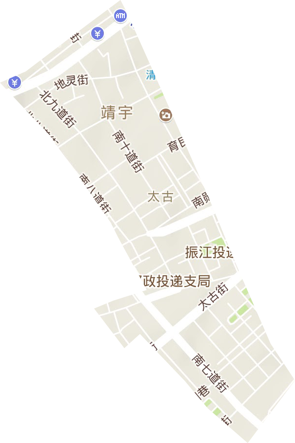 太古街道地形地图