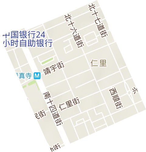 仁里街道地形地图