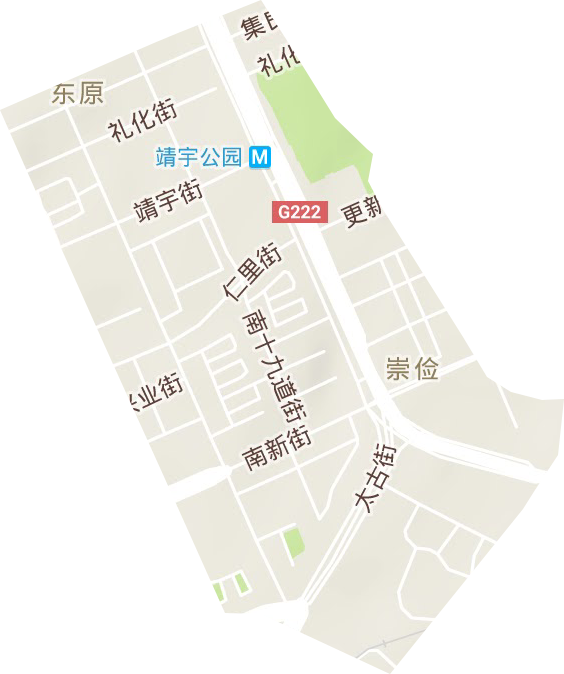崇俭街道地形地图