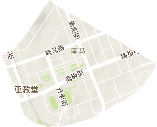 南马街道地形地图