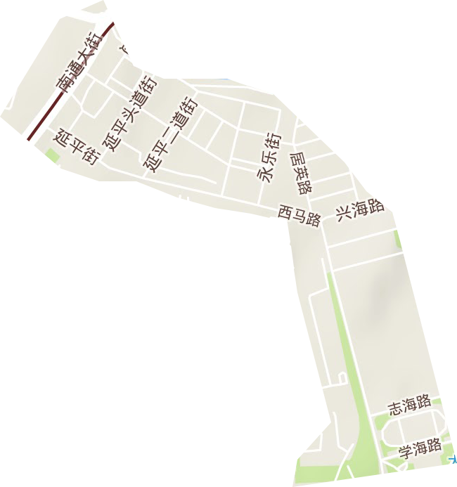 新乐街道地形地图