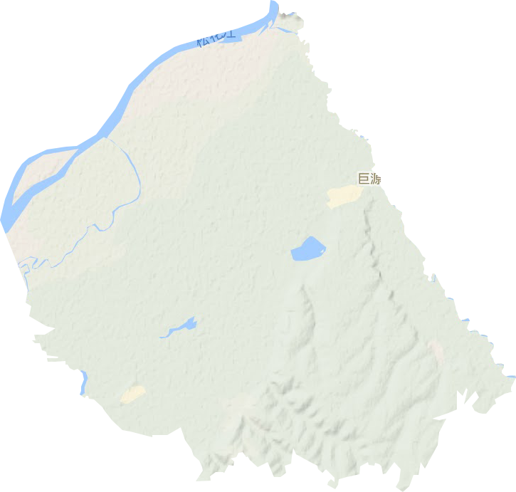 巨源镇地形地图