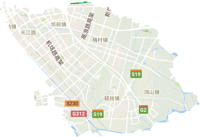 新吴区地形地图