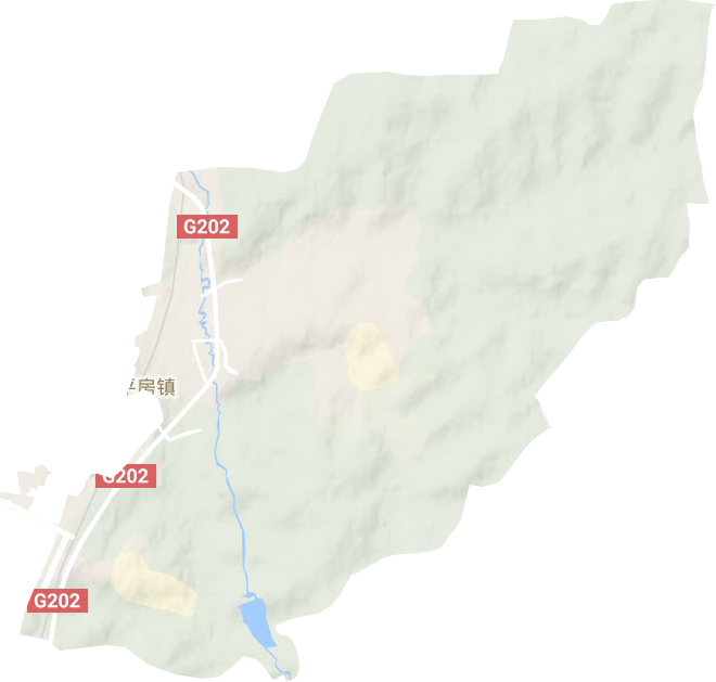 平房镇地形地图