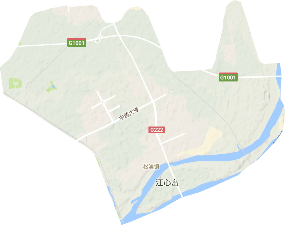 松浦街道地形地图