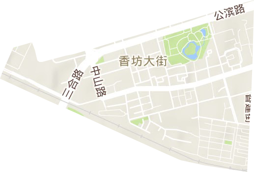 香坊大街街道地形地图