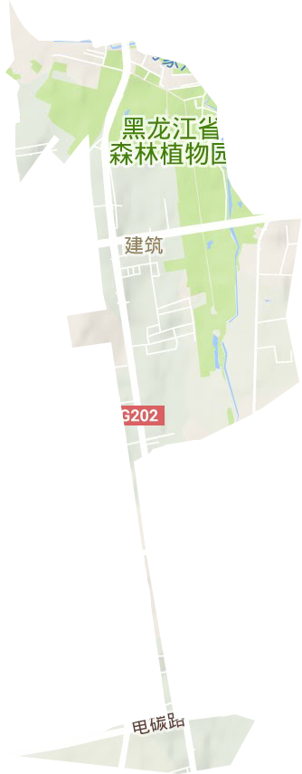 建筑街道地形地图