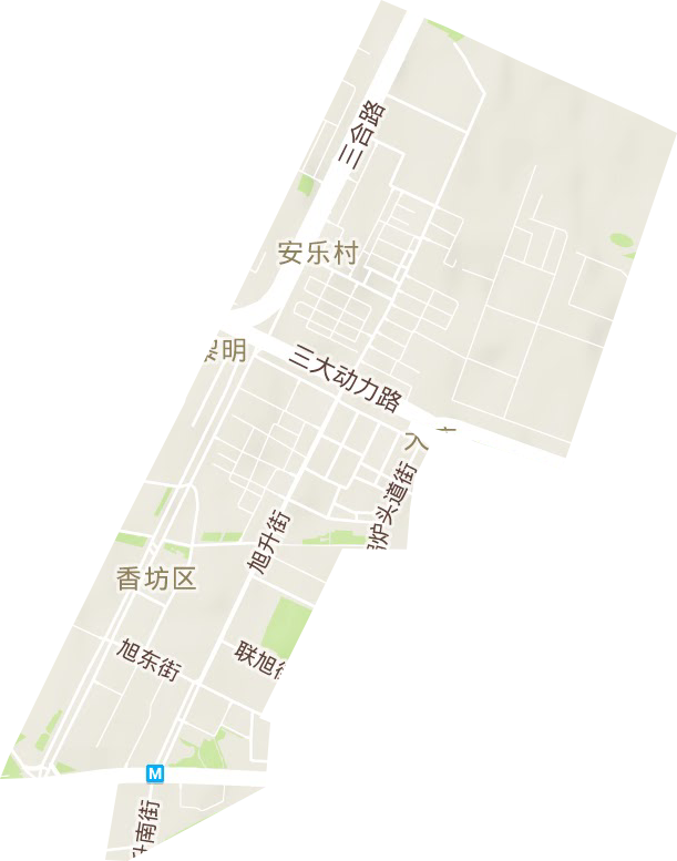 大庆路街道地形地图