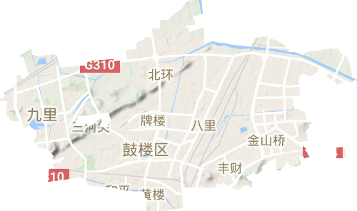 鼓楼区地形地图