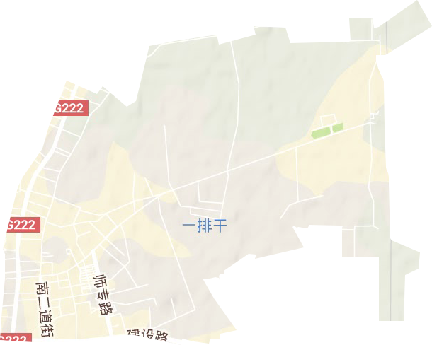 呼兰街道地形地图