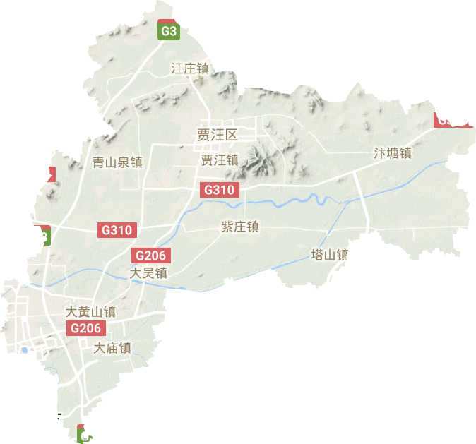 贾汪区地形地图