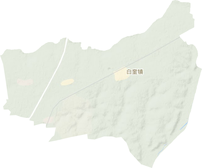 白奎镇地形地图