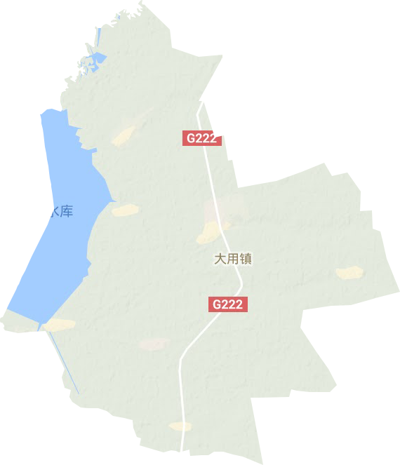 大用镇地形地图