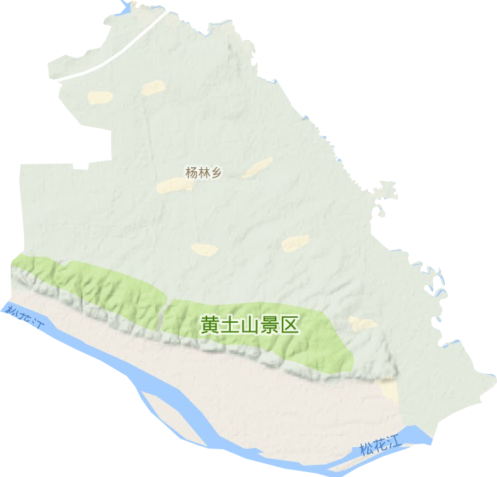 杨林乡地形地图