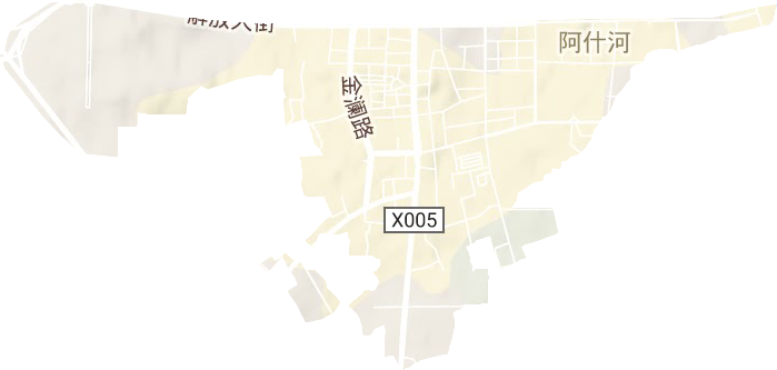金都街道地形地图