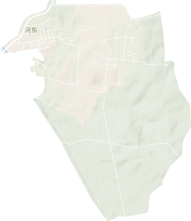 河东街道地形地图