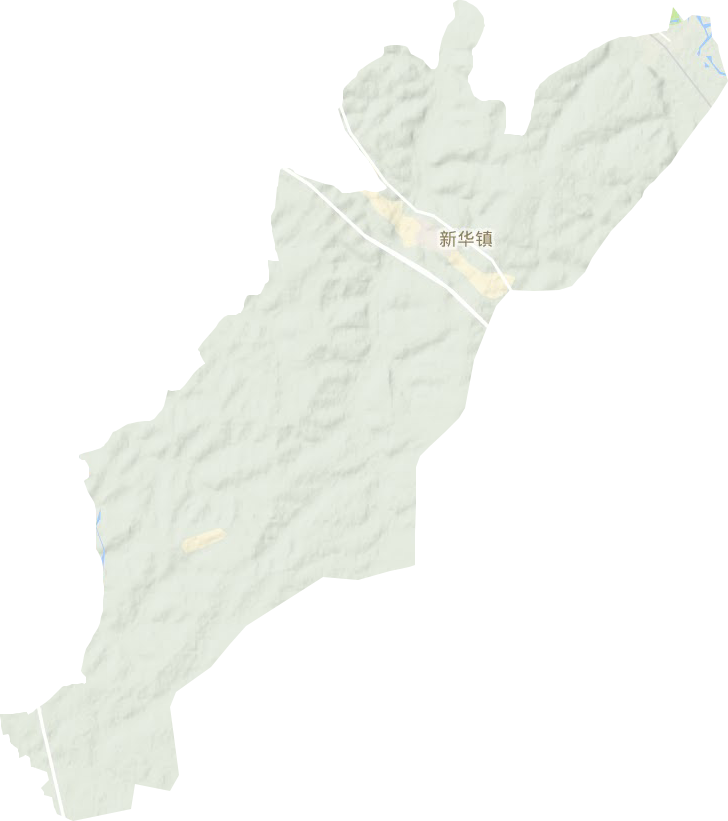 新利街道地形地图