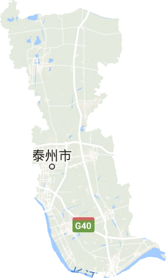 泰州市地形地图