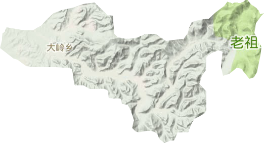 金龙山镇地形地图