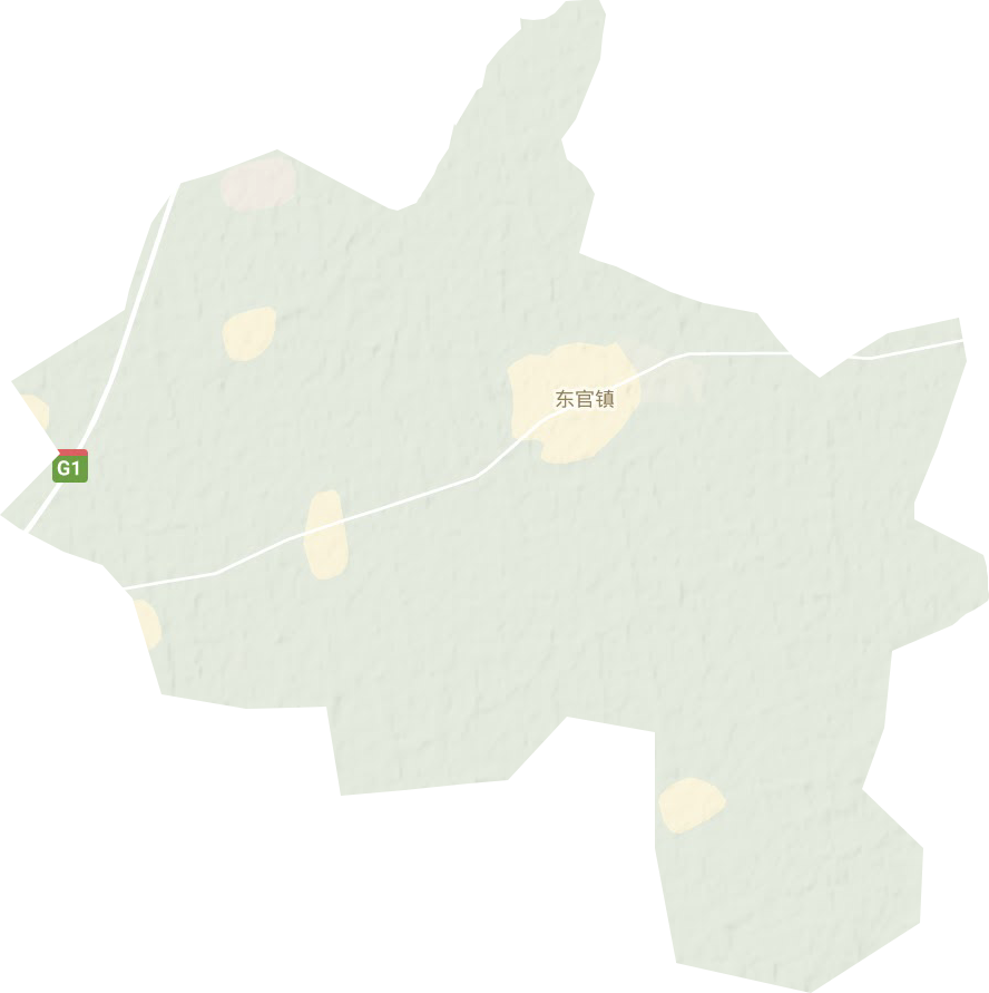 东官镇地形地图
