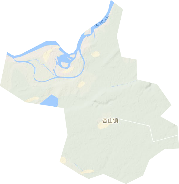 杏山镇地形地图